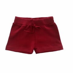 Short Bebê Suedine Marsala