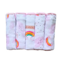 Fralda de Pano para Bebê Kit c/05 unidades com Bainha - Cia do Neném - comprar online