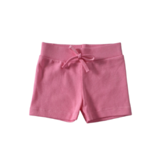 Short Bebê Suedine Rosa Chiclete