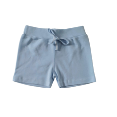 Short Bebê Suedine Azul