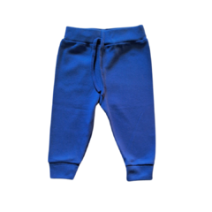 Calça Mijão Bebê Suedine Algodão Azul Royal