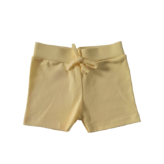 Short Bebê Suedine Amarelo