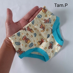 Cueca Tapa Fralda Bebê kit c/3 unidades Algodão - Tampinha - Upa Upa Bebê