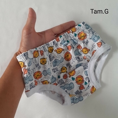 Imagem do Cueca Tapa Fralda Bebê kit c/3 unidades Algodão - Tampinha