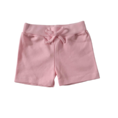 Short Bebê Suedine Rosa Claro