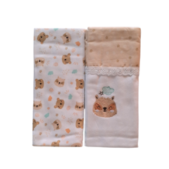 Cueiro Manta Bebê Kit c/02 Un 80x80cm Flanelado - Baby Gijo - comprar online