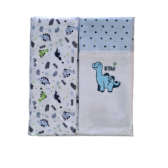 Cueiro Manta Bebê Kit c/02 Un 80x80cm Flanelado - Baby Gijo - Upa Upa Bebê