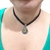 Choker Ajustável de Macramê com Pedra Olho de Tigre - comprar online