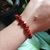 Pulseira de Cascalho Natural Jaspe Vermelho