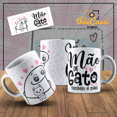 Caneca Personalizada- Mãe de gato, também é mãe Flork