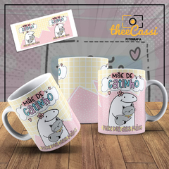 Caneca Personalizada- Mãe de gatinho, Feliz dia das Mães! Flork