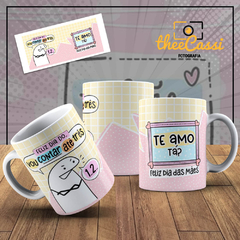 Caneca Personalizada- Feliz dia do: Vou contar até três, Feliz dia das Mães Flork