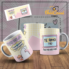 Caneca Personalizada- Feliz diado.. é tudo eu dentro dessa casa!!!! Flork