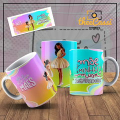 Caneca Personalizada- Mãe, minha musa inspiradora, Feliz dia das mães!