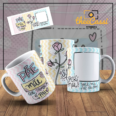 Caneca Personalizada- Pãe, mãe que também é pai