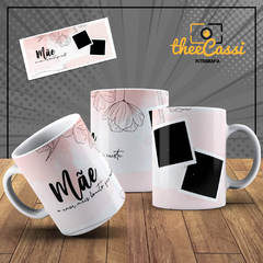 Caneca Personalizada- Mãe, o amor é mais bonito que existe com 2 fotos