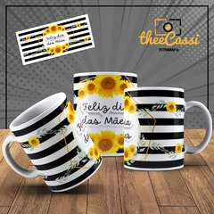 Caneca Personalizada- Feliz dia das mães, girassol - comprar online