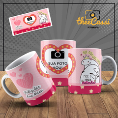 Caneca Personalizada- Feliz dia das mães, coração com foto - Flork - comprar online