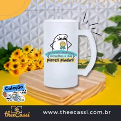 Caneca de chopp vidro jateado - Dia dos pais 16