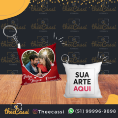 Chaveiro almofada 6x6 personalizado