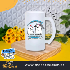 Caneca de chopp vidro jateado - Dia dos pais 18