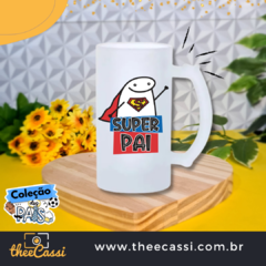 Caneca de chopp vidro jateado - Dia dos pais 19