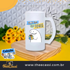 Caneca de chopp vidro jateado - Dia dos pais 23