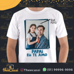 Camiseta adulto branca personalizada