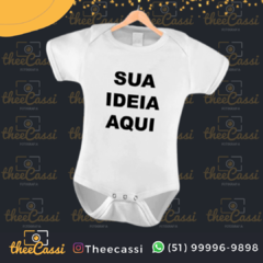 Body infantil branco personalizada