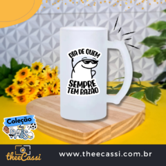 Caneca de chopp vidro jateado - Dia dos pais 03