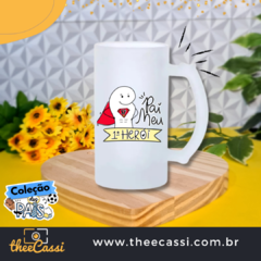 Caneca de chopp vidro jateado - Dia dos pais 38