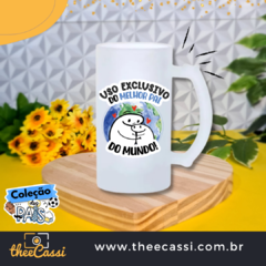 Caneca de chopp vidro jateado - Dia dos pais 45