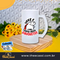 Caneca de chopp vidro jateado - Dia dos pais 46