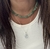 Choker de Pedras Naturais Quartzo Verde - loja online