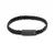 Pulseira Masculina de Couro Preta - Bolt - comprar online