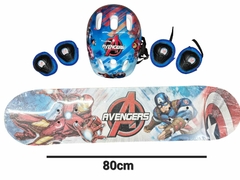 MEGA SET SKATE AVENGERS 80X20 CM 12009