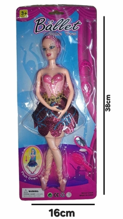 MUÑECA BALLET C/ACC 16X5,5X38,5CM 610849/541910