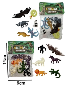 370377 SET ANIMAL MINI GOMA *6PCS EN BOLSA 988774