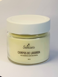 Vela Ecológica Perfumada Campos de Lavanda com óleos essenciais na internet