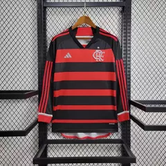 CAMISA FLAMENGO HOME (1) 2024/25 ADIDAS TORCEDOR MANGA LONGA MASCULINA