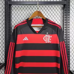 CAMISA FLAMENGO HOME (1) 2024/25 ADIDAS TORCEDOR MANGA LONGA MASCULINA - comprar online