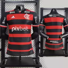 CAMISA FLAMENGO HOME (1) 2024/25 ADIDAS JOGADOR MASCULINA COM PATROCÍNIOS