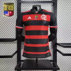 CAMISA FLAMENGO HOME (1) 2024/25 ADIDAS JOGADOR MASCULINA COM PATCH 'TWO NATIONS ONE PASSION'