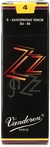 Palheta Sax Tenor N 4 Vandoren ZZ Jazz SR424 Cx 5 Unidades