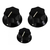 Knobs Para Baixo Allparts Pk-0174-023 Jazz Bass Preto 3pcs