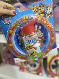 BLISTER PLATO + BOTELLA STRAW TOP PAW PATROL - comprar online