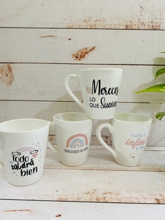 TAZA CONICA FRASES MOTIVACIONALES - comprar online