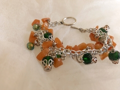 Pulsera con cristales verdes - comprar online