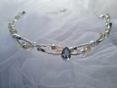 Diadema con detalle plateado - comprar online