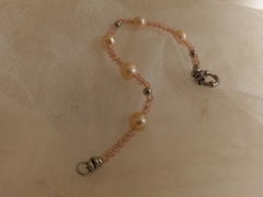 Pulsera Clásica perlas y acero